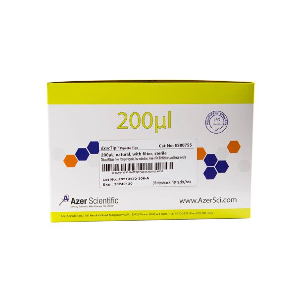 ExacTip Pipet tip, 200µL, side view